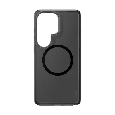 CARE - Puzdro Smokey s čiernym QI pre Samsung Galaxy S26 Ultra, čierna