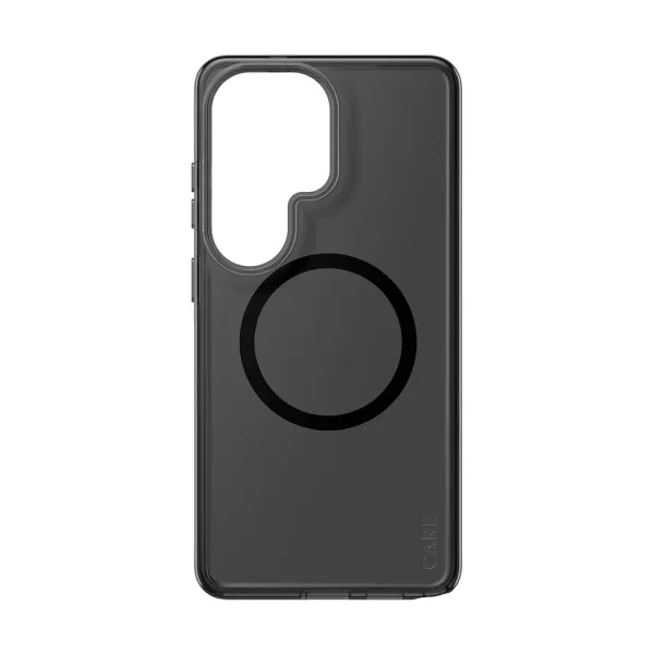 CARE - Puzdro Smokey s čiernym QI pre Samsung Galaxy S26 Ultra, čierna