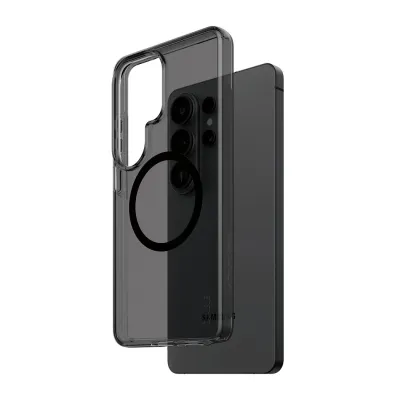 CARE - Puzdro Smokey s čiernym QI pre Samsung Galaxy S26 Ultra, čierna