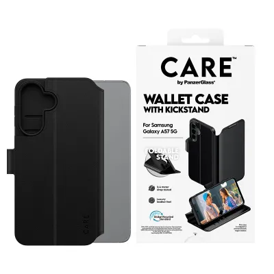 CARE - Puzdro Wallet Kickstand pre Samsung Galaxy A57, čierna