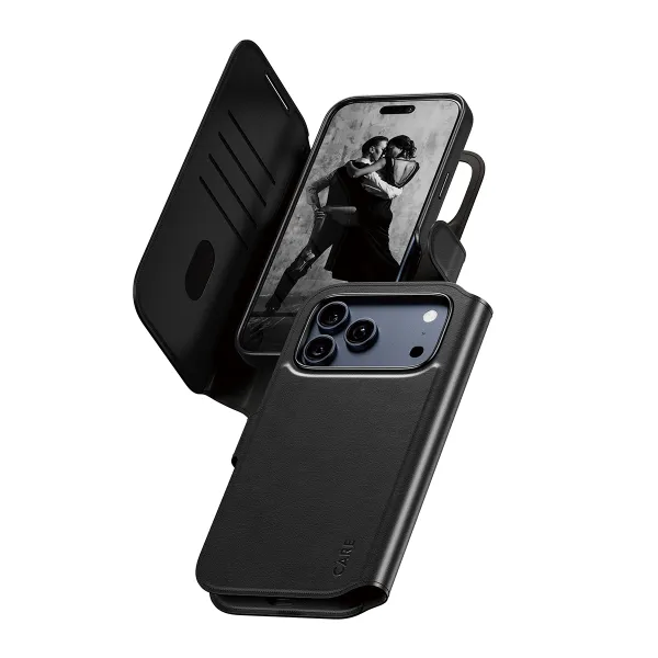 CARE - Puzdro Wallet Tango Two-In-One s MagSafe pre iPhone 17 Pro Max, čierna