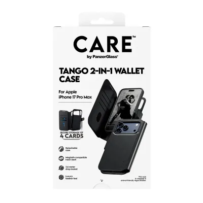 CARE - Puzdro Wallet Tango Two-In-One s MagSafe pre iPhone 17 Pro Max, čierna