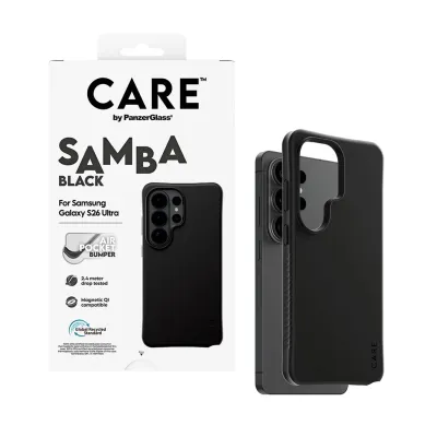 CARE - Puzdro Samba s QI pre Samsung Galaxy S26 Ultra, čierna
