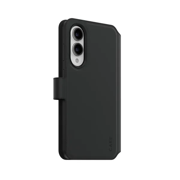 CARE - Puzdro Wallet Tango Two-In-One s QI pre Samsung Galaxy S25 Edge, čierna