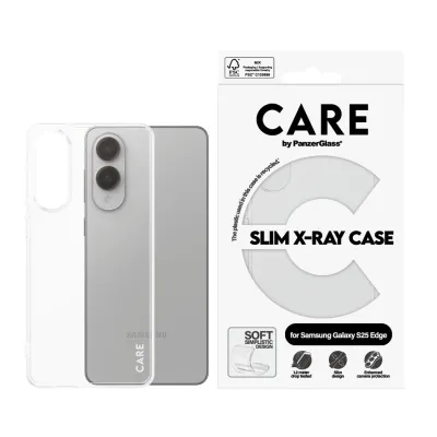 CARE - Puzdro X-Ray pre Samsung Galaxy S25 Edge, transparentná