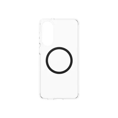 CARE - Puzdro Urban Combat s čiernym QI pre Samsung Galaxy S25 Edge, transparentná