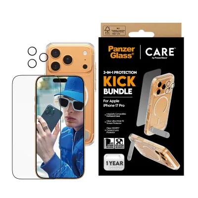 PanzerGlass - Bundle 3v1 Kick pre iPhone 17 Pro