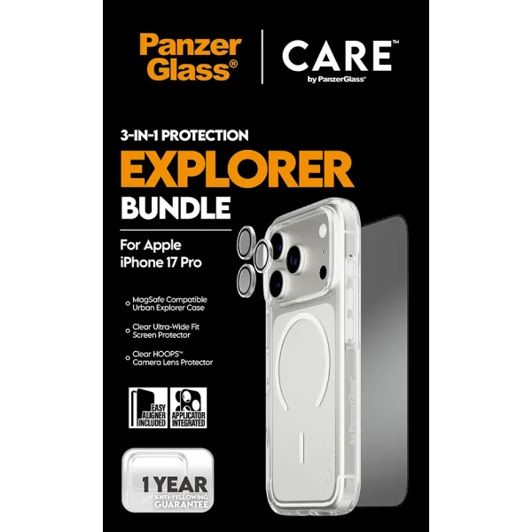 PanzerGlass - Bundle 3v1 Explorer pre iPhone 17 Pro