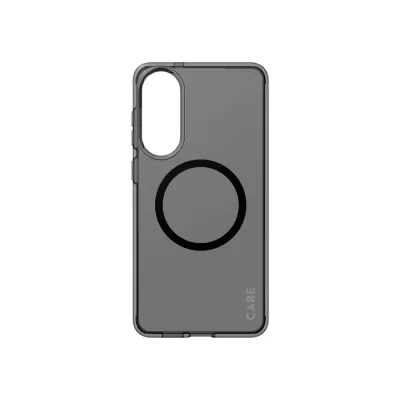 CARE - Puzdro Smokey s čiernym QI pre Samsung Galaxy S25 Edge, čierna
