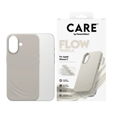 CARE - Puzdro FLOW s MagSafe pre iPhone 17, vanilla