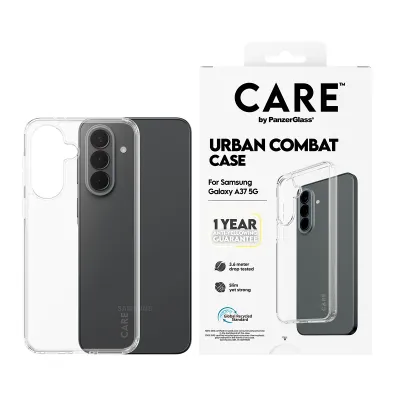 CARE - Puzdro Urban Combat pre Samsung Galaxy A37, transparentná