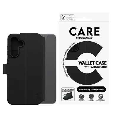 CARE - Puzdro Wallet Kickstand pre Samsung Galaxy A56 5G, čierna