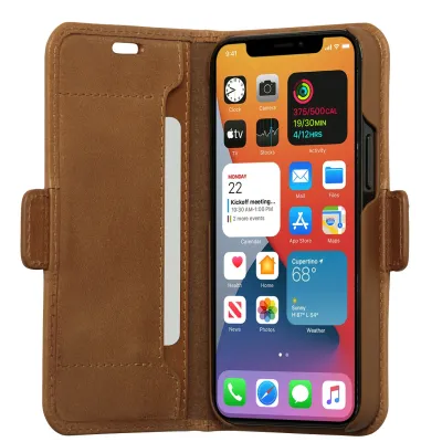 dbramante1928 - Puzdro Copenhagen Slim pre iPhone 12 mini, tan