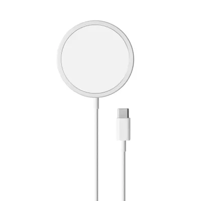 PURO - Magnetická bezdrôtová nabíjačka MagSafe, 15 W, čierna