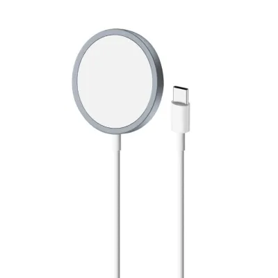 PURO - Magnetická bezdrôtová nabíjačka MagSafe, 15 W, svetlá modrá