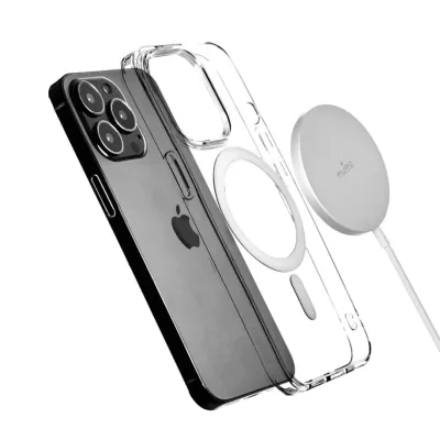 PURO - Magnetická bezdrôtová nabíjačka MagSafe, 15 W, ružová