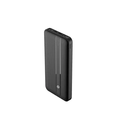 Dexim - PowerBank 10000 mAh, Intelligent Charge, AM75, USB-C/2x USB-A, čierna