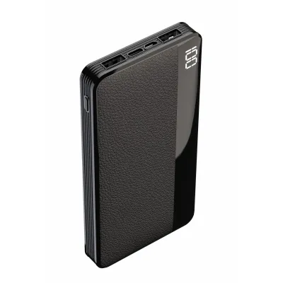 Dexim - PowerBank 10000 mAh, Fast Charge, LED displej, J59L, USB-C/2x USB-A, čierna
