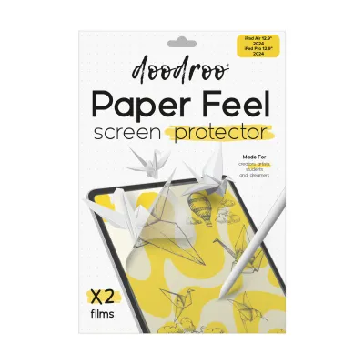 doodroo - Ochranná fólia pre iPad Air 13"/Pro 13", číra