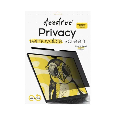 doodroo - Ochranná fólia Privacy pre MacBook Air 15,3" M2/MacBook Air 15,3" M3, číra