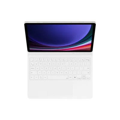 Samsung - Ochranné puzdro s klávesnicou a touchpadom pre Samsung Galaxy Tab S9/S9/S10 FE/S 10 Lite, biela