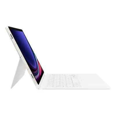 Samsung - Ochranné puzdro s klávesnicou a touchpadom pre Samsung Galaxy Tab S9/S9/S10 FE/S 10 Lite, biela