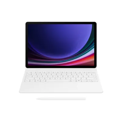Samsung - Ochranné puzdro s klávesnicou a touchpadom pre Samsung Galaxy Tab S9/S9/S10 FE/S 10 Lite, biela