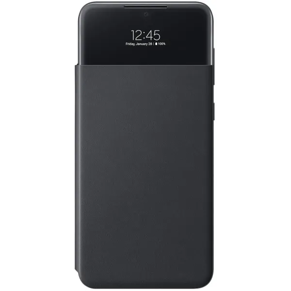 Samsung - poškodené balenie, Puzdro knižkové S View pre Samsung Galaxy A33 5G, čierna