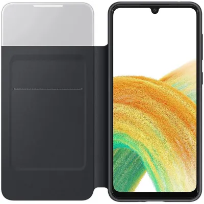 Samsung - poškodené balenie, Puzdro knižkové S View pre Samsung Galaxy A33 5G, čierna