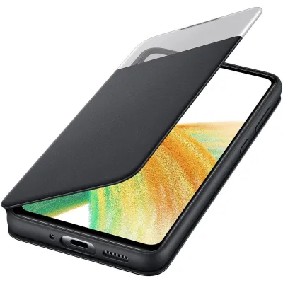 Samsung - poškodené balenie, Puzdro knižkové S View pre Samsung Galaxy A33 5G, čierna