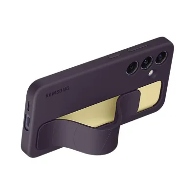 Samsung - Puzdro Standing Grip s pútkom pre Samsung Galaxy S24, dark violet