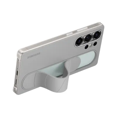 Samsung - Puzdro Standing Grip s pútkom pre Samsung Galaxy S25 Ultra, šedá