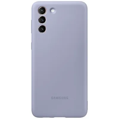 Samsung - Puzdro Silicone pre Samsung Galaxy S21, fialová
