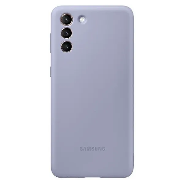 Samsung - Puzdro Silicone pre Samsung Galaxy S21, fialová