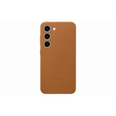 Samsung - poškodené balenie, Puzdro kožené pre Samsung Galaxy S23+, camel