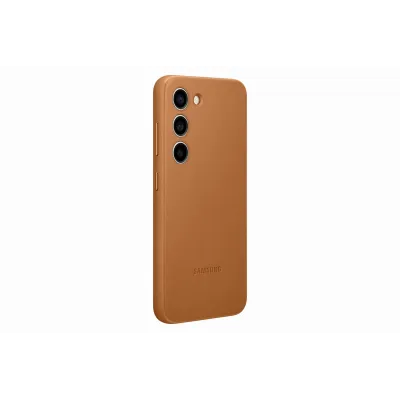 Samsung - poškodené balenie, Puzdro kožené pre Samsung Galaxy S23+, camel