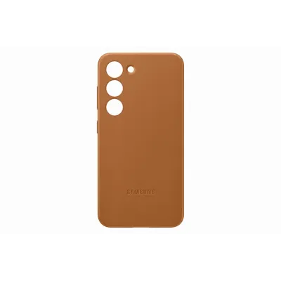 Samsung - poškodené balenie, Puzdro kožené pre Samsung Galaxy S23+, camel