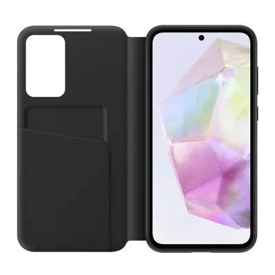 Samsung - poškodené balenie, Puzdro knižkové Smart View pre Samsung Galaxy A35, čierna