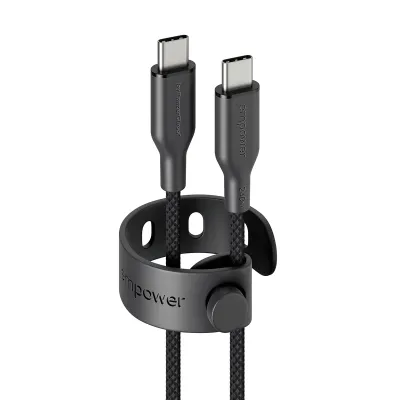 empower - Kábel USB-C, 240 W, Racing, 2 m, vesmírna čierna