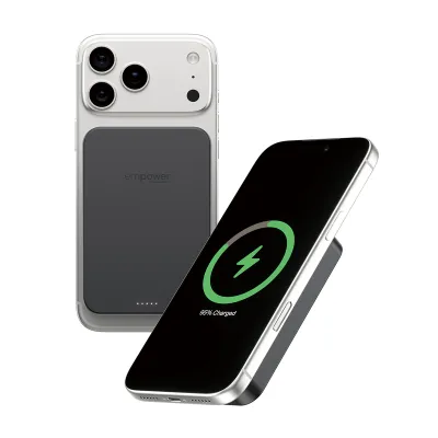 empower - Bezdrôtová PowerBank 10000 mAh 20 W, kompatibilná s MagSafe, Qi2/USB-C, vesmírna čierna