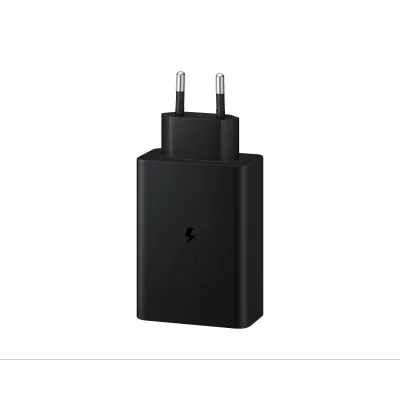 Samsung - Cestovný adaptér s rýchlonabíjaním EP-T6530, 2x USB-C/USB-A, 65 W, čierna