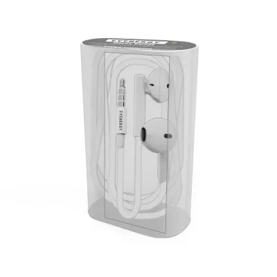 EVENERGY - Stereo slúchadlá Semi in-ear, jack 3,5 mm, biela