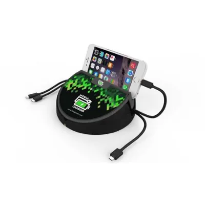 FixCharge - Barista Pro nabíjacia stanica MFI, USB-C, Micro-USB, USB-A