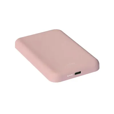 PURO - Bezdrôtová PowerBank Slim Power Mag 4000 mAh, MagSafe, USB-C, ružová
