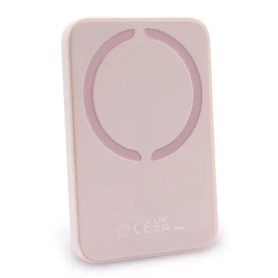 PURO - Bezdrôtová PowerBank Slim Power Mag 4000 mAh, MagSafe, USB-C, ružová
