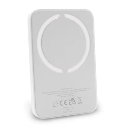 PURO - Bezdrôtová PowerBank Slim Power Mag 4000 mAh, MagSafe, USB-C, biela