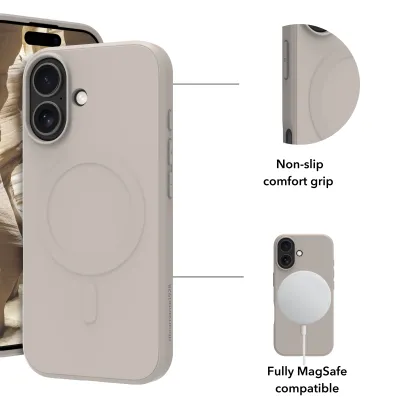 dbramante1928 - Puzdro Greenland Pro s MagSafe pre iPhone 17, sandstone