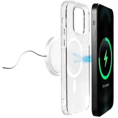 PURO - Puzdro Lite Mag s MagSafe pre iPhone 14 Plus, transparentná