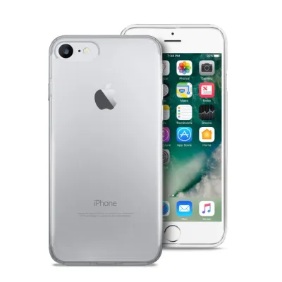 PURO - Puzdro 0.3 Nude pre iPhone SE 2022/2020/8/7, transparentná