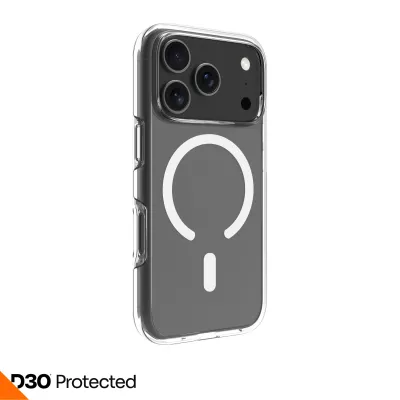 dbramante1928 - Puzdro Iceland Ultra D3O s MagSafe pre iPhone 17 Pro, transparentná